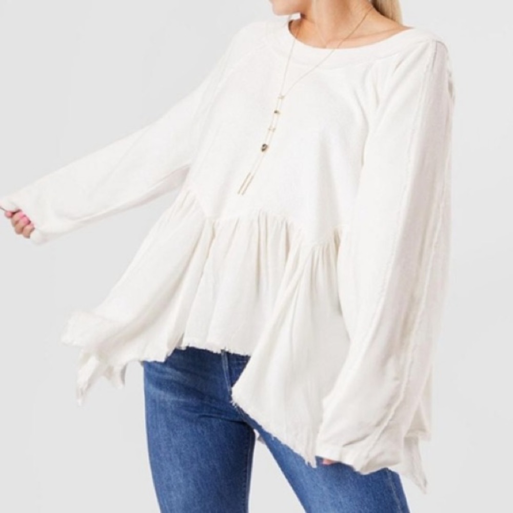 Free People Gold Duster Pullover